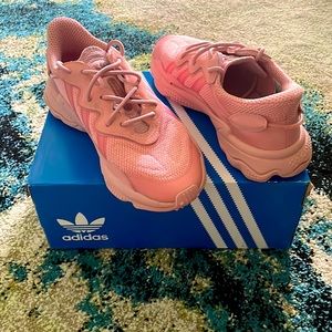 Light pink adidas shoes